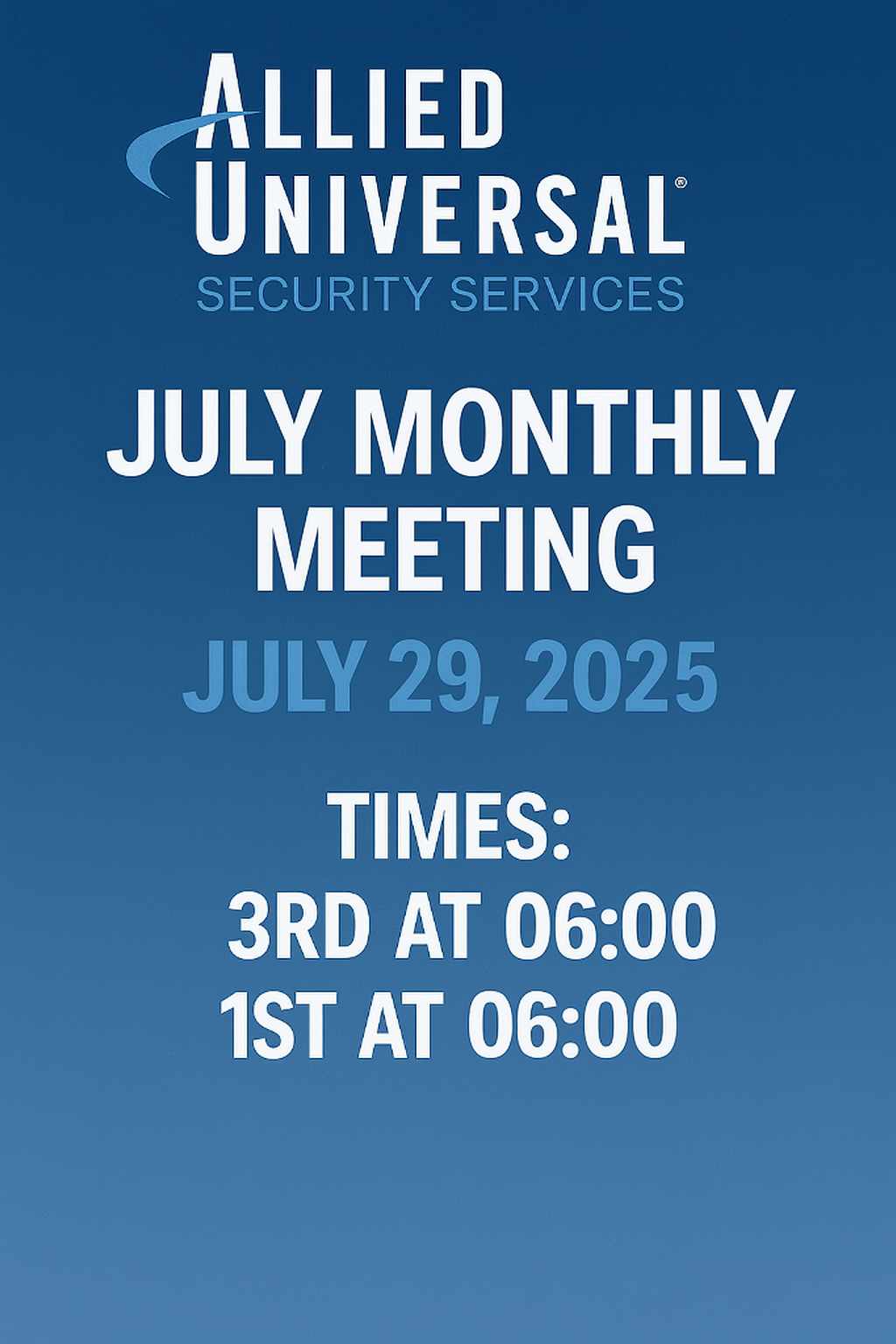 Monthly staff meeting slide preview